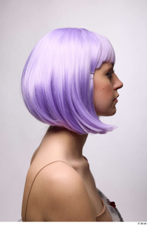 Groom references Figgy  005 hairstyle head purple hair purple…